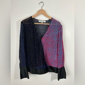 Diane Von Furstenberg Wrap Blouse